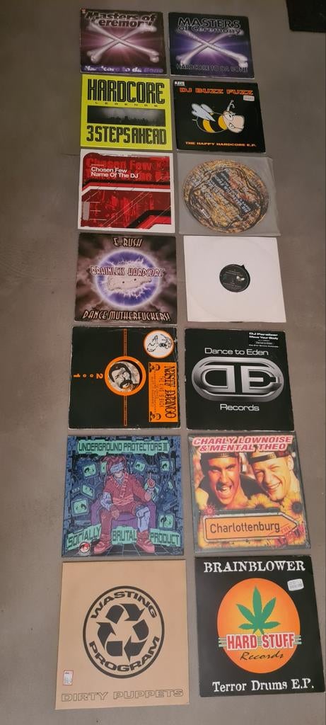Diverse Gabber/ early hardcore vinyl, Cd's en Dvd's, Vinyl | Dance en House, Ophalen of Verzenden, Gebruikt, 12 inch, Techno of Trance