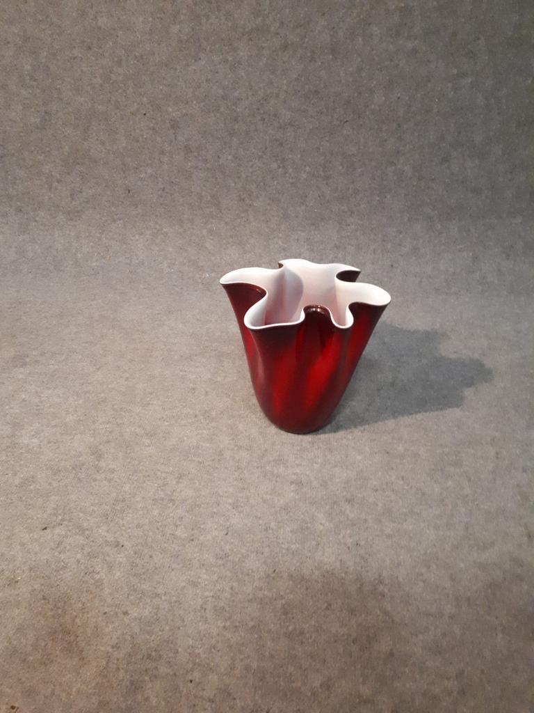 Murano vaas, Huis en Inrichting, Woonaccessoires | Vazen, Ophalen, Minder dan 50 cm, Rood, Glas