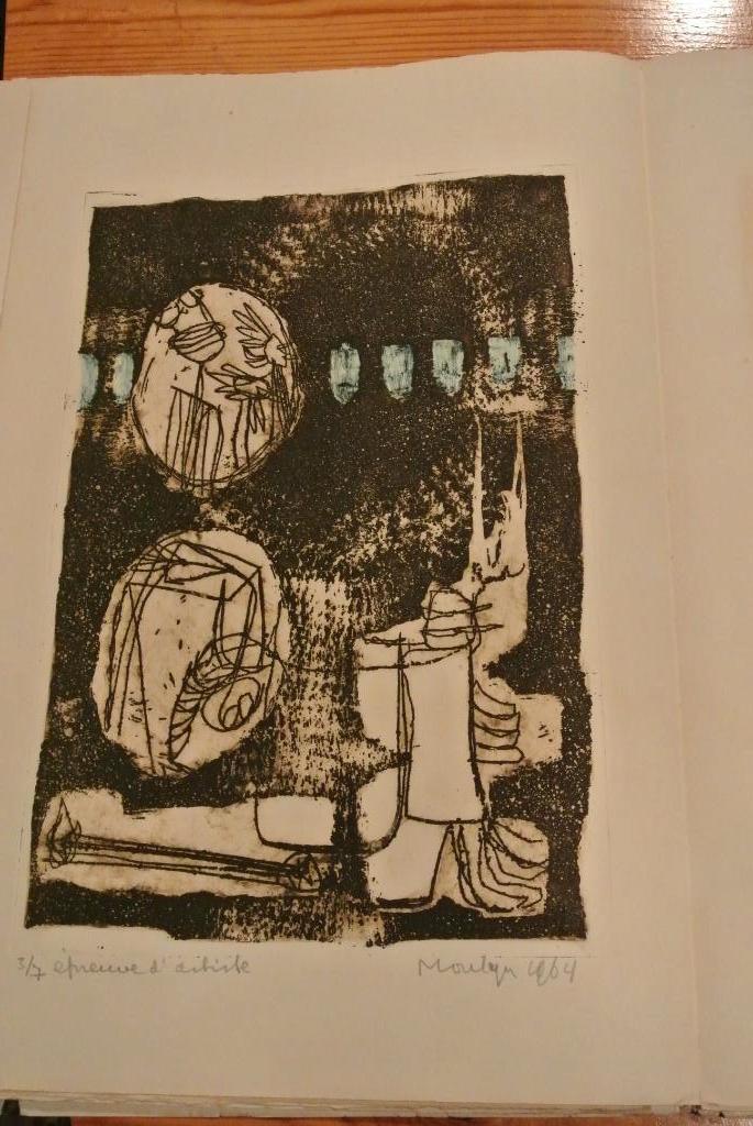 jan montijn map etsen dylan thomas, Ophalen of Verzenden