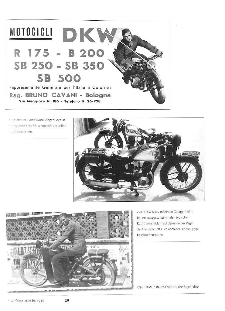DKW Motorräder aus Bologna 1922-1965, Verzenden, Nieuw, Jörg Sprengelmeyer, Merk of Model