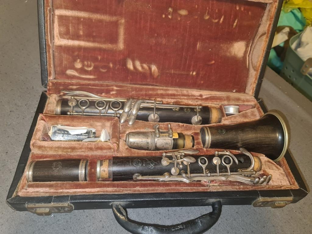 Zeldzame Selmer Depose Centered Tone Klarinet, Bes-klarinet, Gebruikt, Ophalen of Verzenden, Met koffer
