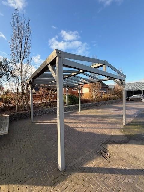 Carport | Glazen dak | Aluminium, Tuin en Terras, Overkappingen, Ophalen, Gebruikt, Carport