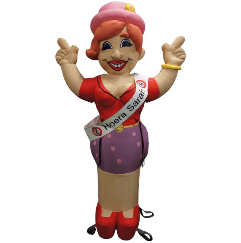 Te Huur : Opblaasbare Sarah party Pop!     3 dagen, Ophalen, Zo goed als nieuw, Abraham of Sarah