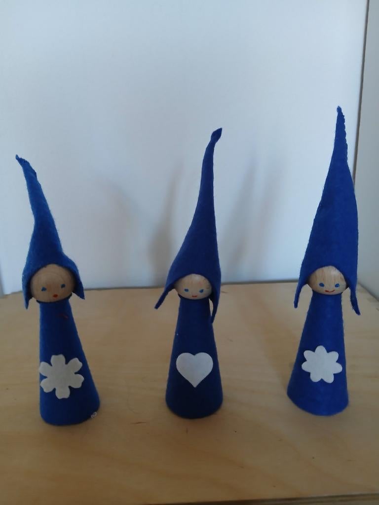 Antroposofisch houten  kegelpopje kaboutertje, Ophalen of Verzenden, Nieuw, Overige typen