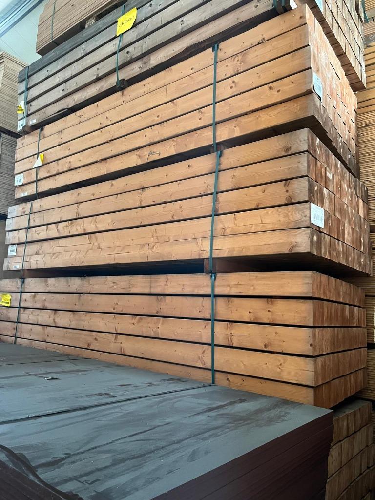 Gelamineerde geïmpregneerde palen 12x12 cm / optioneel zwart, Ophalen, Nieuw, 250 cm of meer, Palen