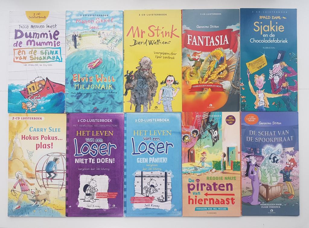 10x Luisterboek Kinderen Jongens set 6+ | In 1 koop €35, Ophalen of Verzenden, Cd, Kind