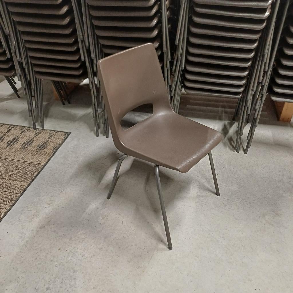 30 x vintage design stoelen partij stoelen Philippus Potter, Ophalen, Gebruikt, Bruin, Vijf, Zes of meer stoelen