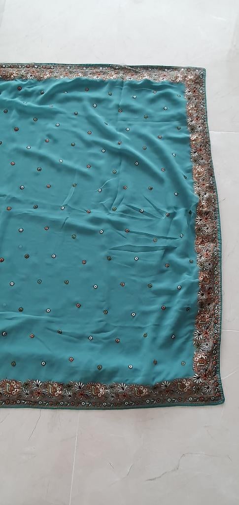 Saree | Sari - met blouse, Ophalen of Verzenden, Zo goed als nieuw, Overige typen