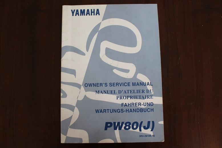 Yamaha PW80 J 1996 motorcycle owner's / service manual PW 80, Ophalen of Verzenden, Yamaha