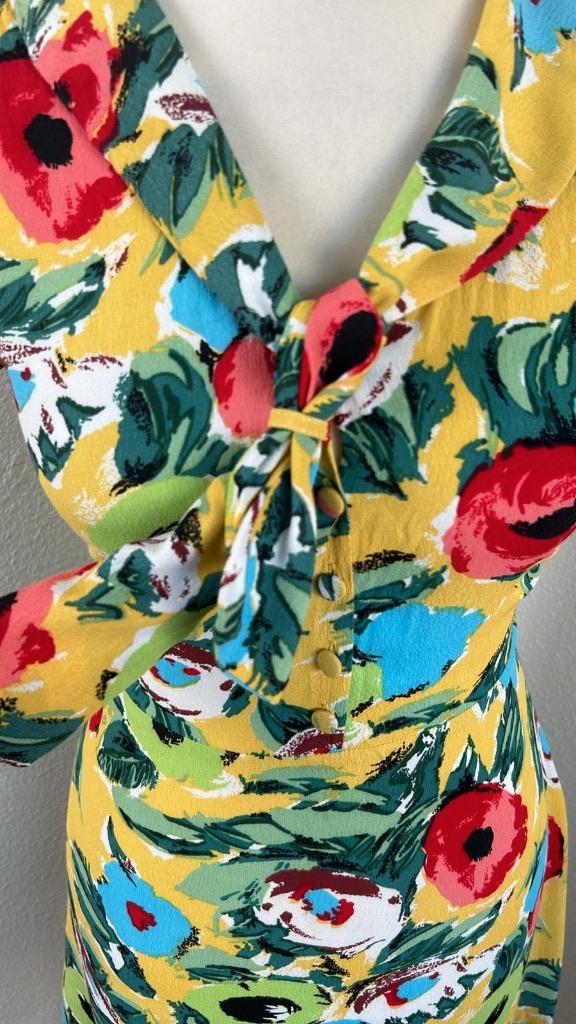 King Louie maat M gele zomer jurk 943, Maat 38/40 (M), Geel, Ophalen of Verzenden, Zo goed als nieuw