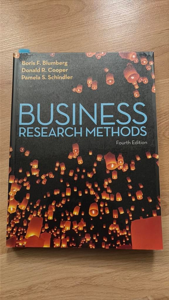 Business research methods, Ophalen of Verzenden, Beta, Zo goed als nieuw, WO