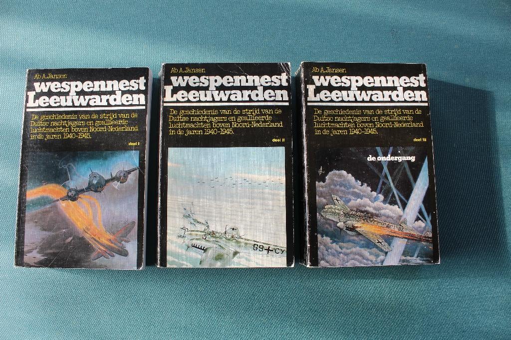 Wespennest Leeuwarden , Ab A Jansen , 3 delen, Ab A Jansen, Ophalen of Verzenden, Luchtmacht, Tweede Wereldoorlog