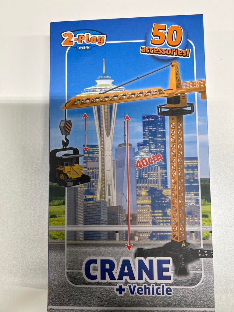 Speelgoed Kraan met Voertuig - Nieuw in Verpakking!, Ophalen of Verzenden, Nieuw