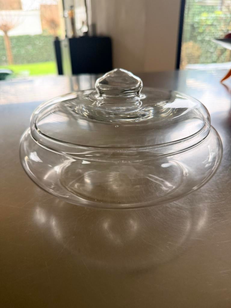 Glazen koekjestrommel, Glas of Glazen, Ophalen of Verzenden, Overige stijlen, Glas