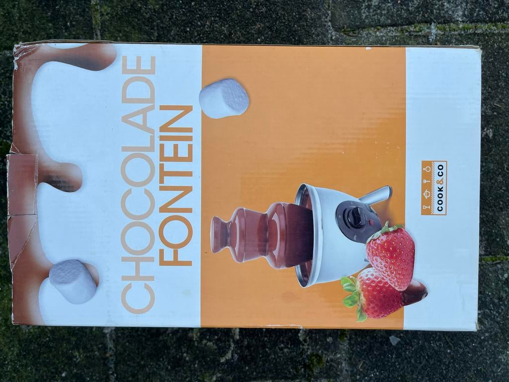 Cook&Co Chocoladefontein - Nieuw in doos!, Witgoed en Apparatuur, Fonduesets, Ophalen of Verzenden, Zo goed als nieuw, Elektrisch