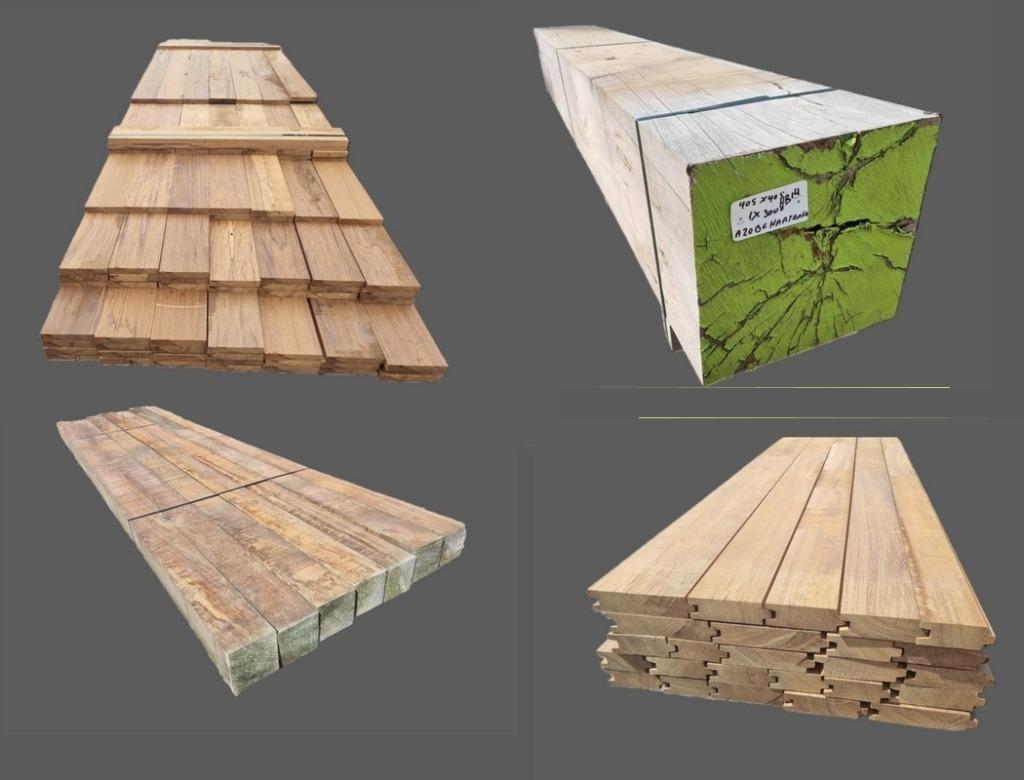 Diverse Partijen hardhouten palen / Balken / planken, Ophalen, Nieuw, Balken, Hardhout