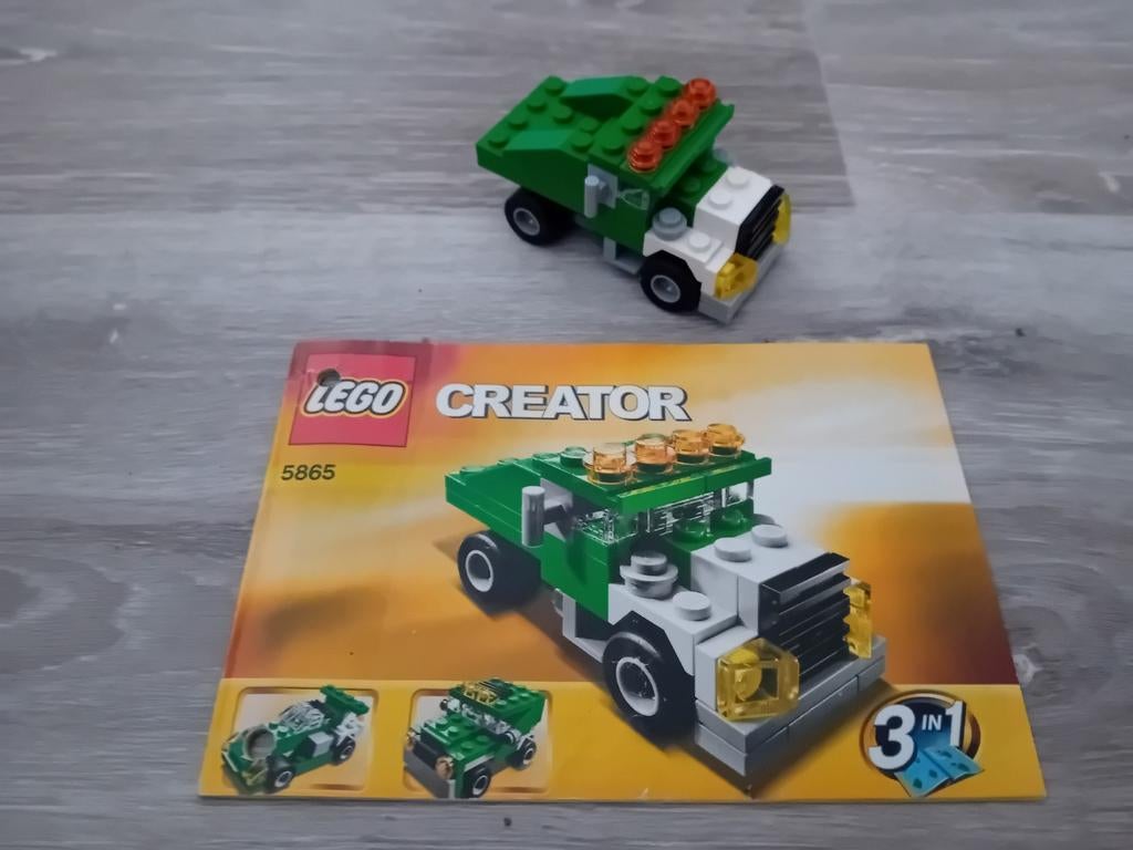 Lego Creator Mini kiepwagen 5865, Ophalen of Verzenden, Zo goed als nieuw, Complete set, Lego