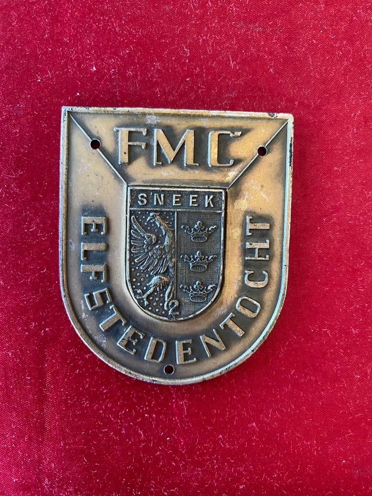 FMC MEDAILLE FRIESE ELFSTEDENTOCHT “SNEEK”., Postzegels en Munten, Penningen en Medailles, Ophalen of Verzenden, Overige materialen