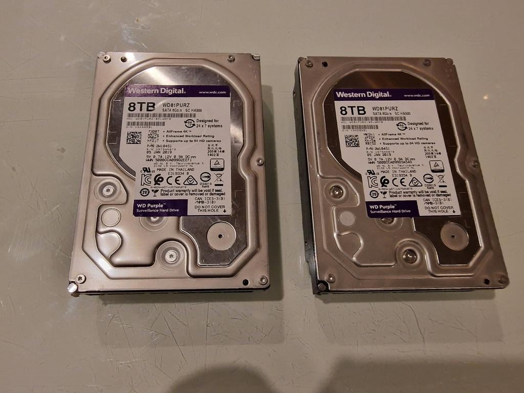 Western Digital WD81PURZ 8TB Harde schijf, Computers en Software, Harde schijven, Ophalen of Verzenden, Desktop