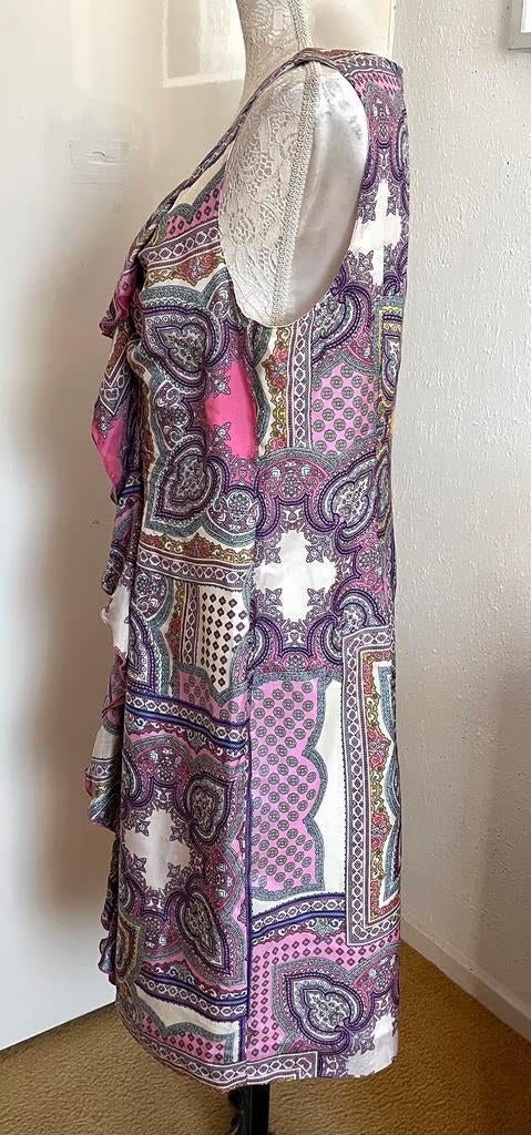 Comma zijden jurk maat 42[v], Overige kleuren, Maat 42/44 (L), Ophalen of Verzenden, Zo goed als nieuw