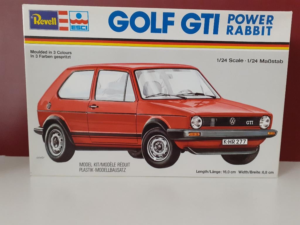 Volkswagen Golf GTI    1/24     bouwdoos Revell, Auto, Revell, Groter dan 1:32, Nieuw