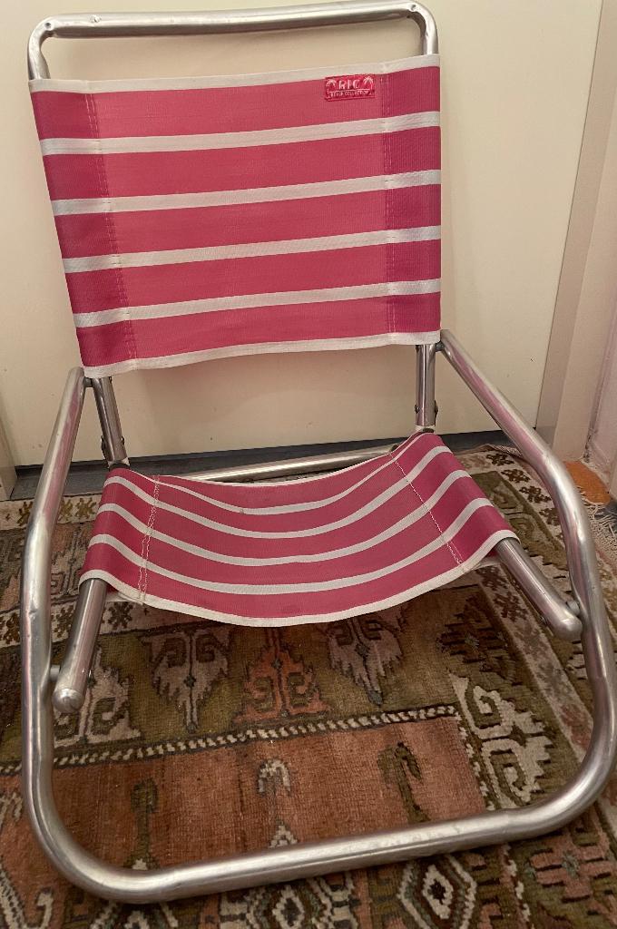 Chair beach 2 pieces RIO BEACH COLLECTION Pink & blue € 20, Ophalen, Zo goed als nieuw, Overige materialen