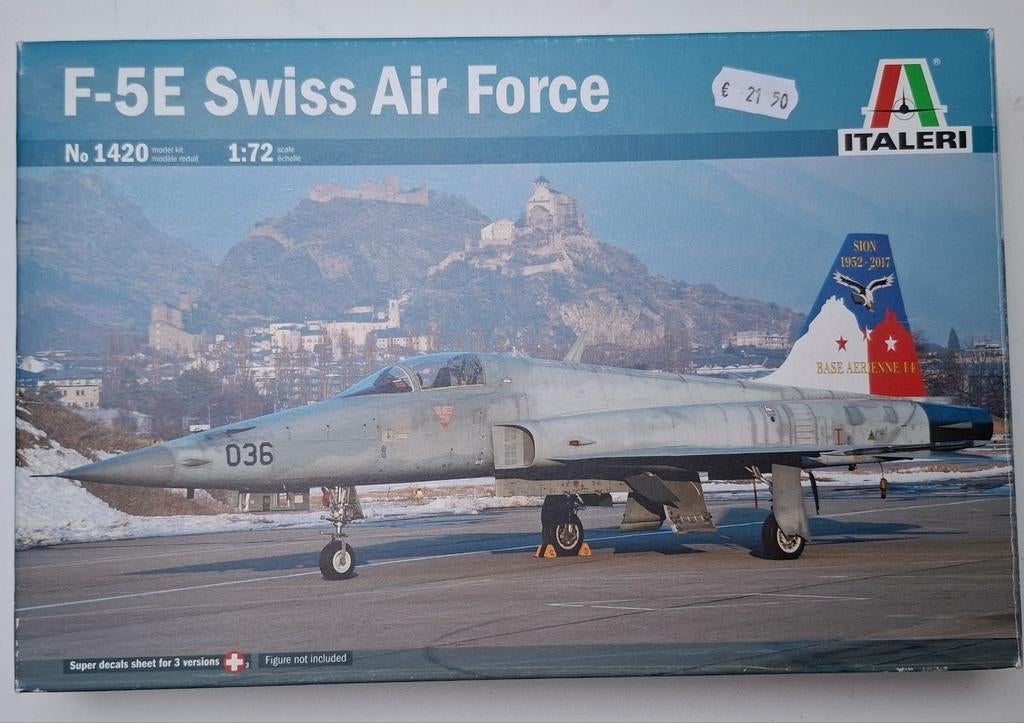 Italeri F-5E Swiss Air Force 1:72 Modelbouw Vliegtuig, 1:72 tot 1:144, Italeri, Ophalen of Verzenden, Zo goed als nieuw