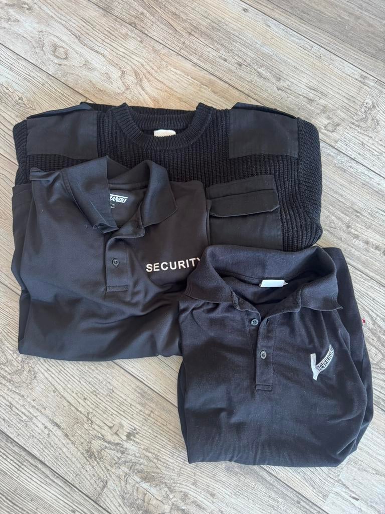 Security kleding set maat M/L – 2 polo’s + BDU trui, Ophalen of Verzenden, Zo goed als nieuw