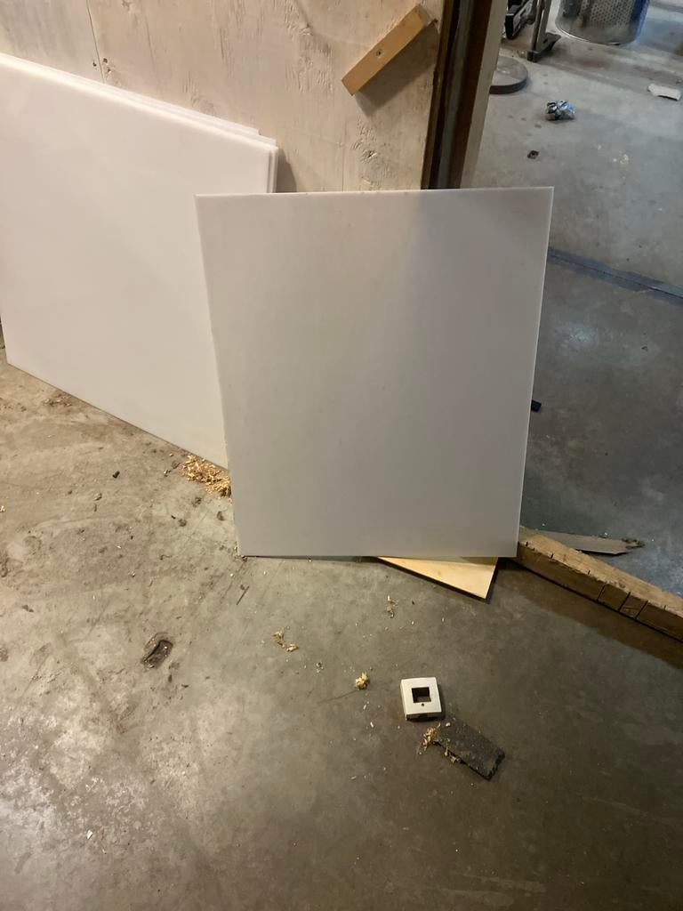 Plexiglas wit doorzichtig, diverse maten, Ophalen, Minder dan 20 mm, B, Overige materialen