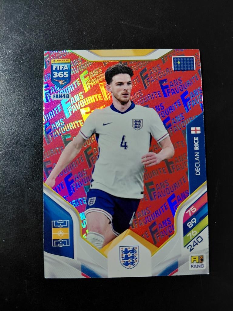 Declan rice (engeland) red parallel panini 365, Verzamelen, Ophalen of Verzenden, Nieuw, Buitenlandse clubs, Poster, Plaatje of Sticker