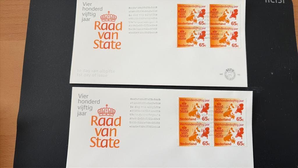 Fdc 195 anders geplakt, Ophalen of Verzenden, Onbeschreven, Nederland