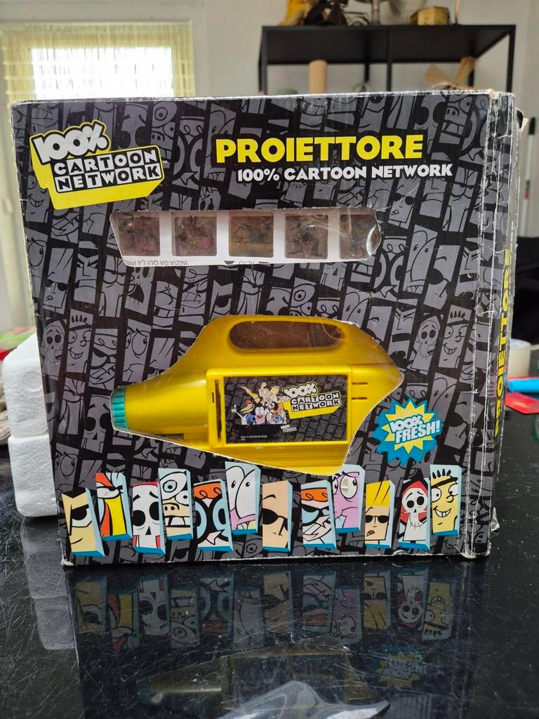 Vintage Cartoon Network Proiettore met dia's, Ophalen of Verzenden, Gebruikt, Met scherm