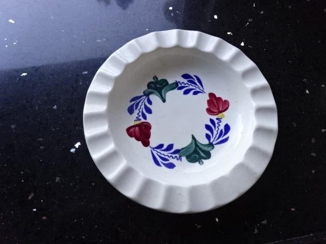 Boerenbont - schaaltje om vieze lepel op te leggen, Ophalen of Verzenden, Aardewerk, Boerenbont, Schaal of Schalen