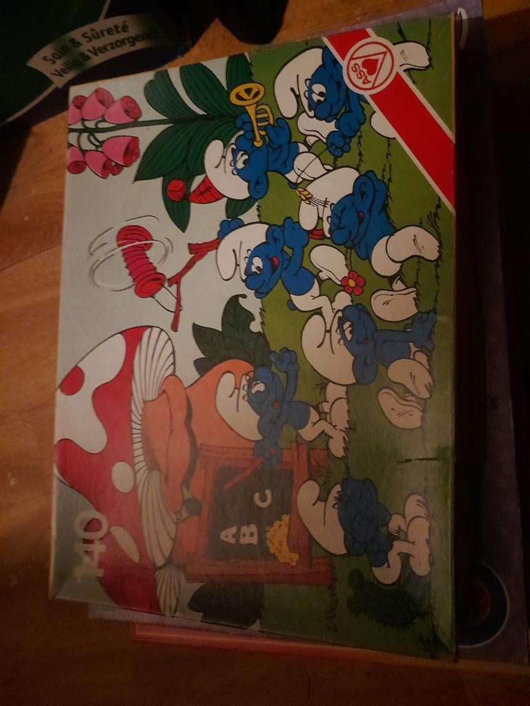 Smurfen puzzel, Kinderen en Baby's, Ophalen of Verzenden, Meer dan 50 stukjes, Gebruikt