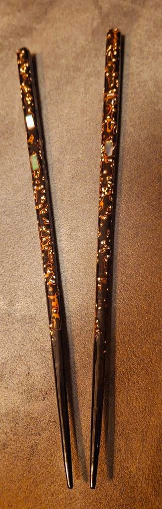 Japanse chopsticks met parelmoer, Huis en Inrichting, Ophalen of Verzenden, Rvs of Chroom