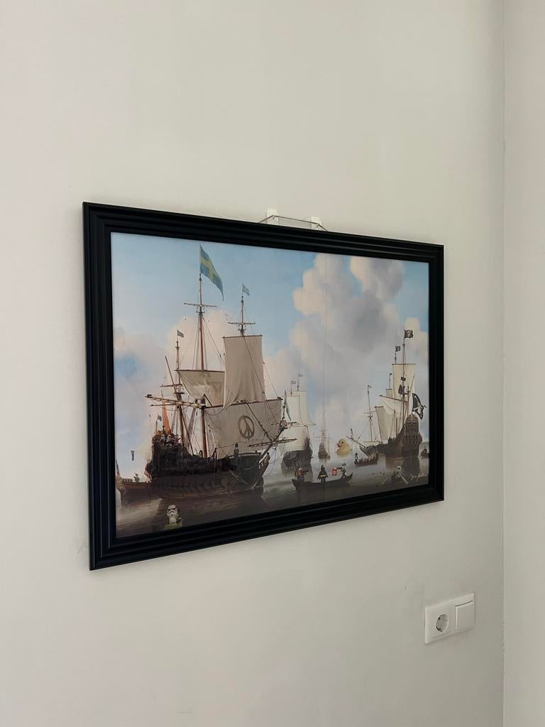 Originele Chriss Bellini print met LEGO invloeden, Antiek en Kunst, Kunst | Schilderijen | Modern, Ophalen of Verzenden