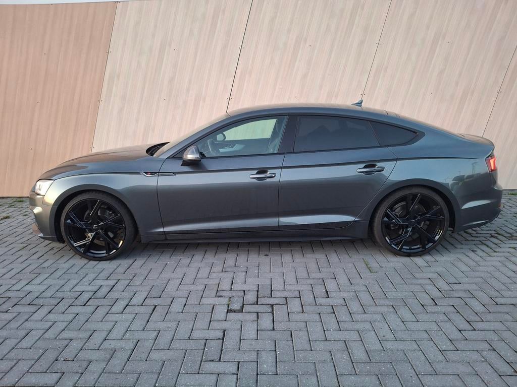Audi A5 3xS-Line Daytona 20" RS5 Black Optic Virtual Cockpit, Auto's, Zwart, 4 cilinders, Origineel Nederlands, Particulier