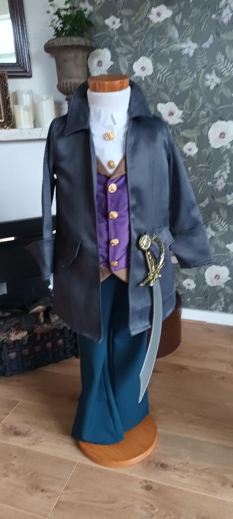 piraten zwaard jas broek maat 116, Ophalen of Verzenden, Nieuw, 110 t/m 116, Jongen of Meisje