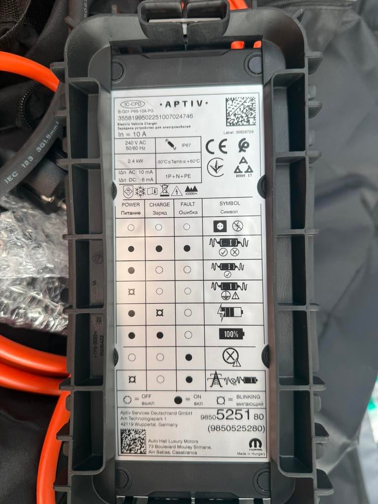 Originele Aptiv EV laadkabel 230V (10A) – Type 2 – NIEUW, Ophalen of Verzenden, Nieuw, BMW