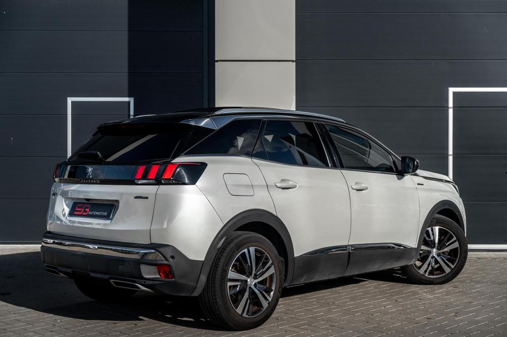 Peugeot 3008 1.2 PureTech GT Line Cam|LED|Carplay|PANO|VOL!, 1295 kg, 1199 cc, Leder en Stof, Wit