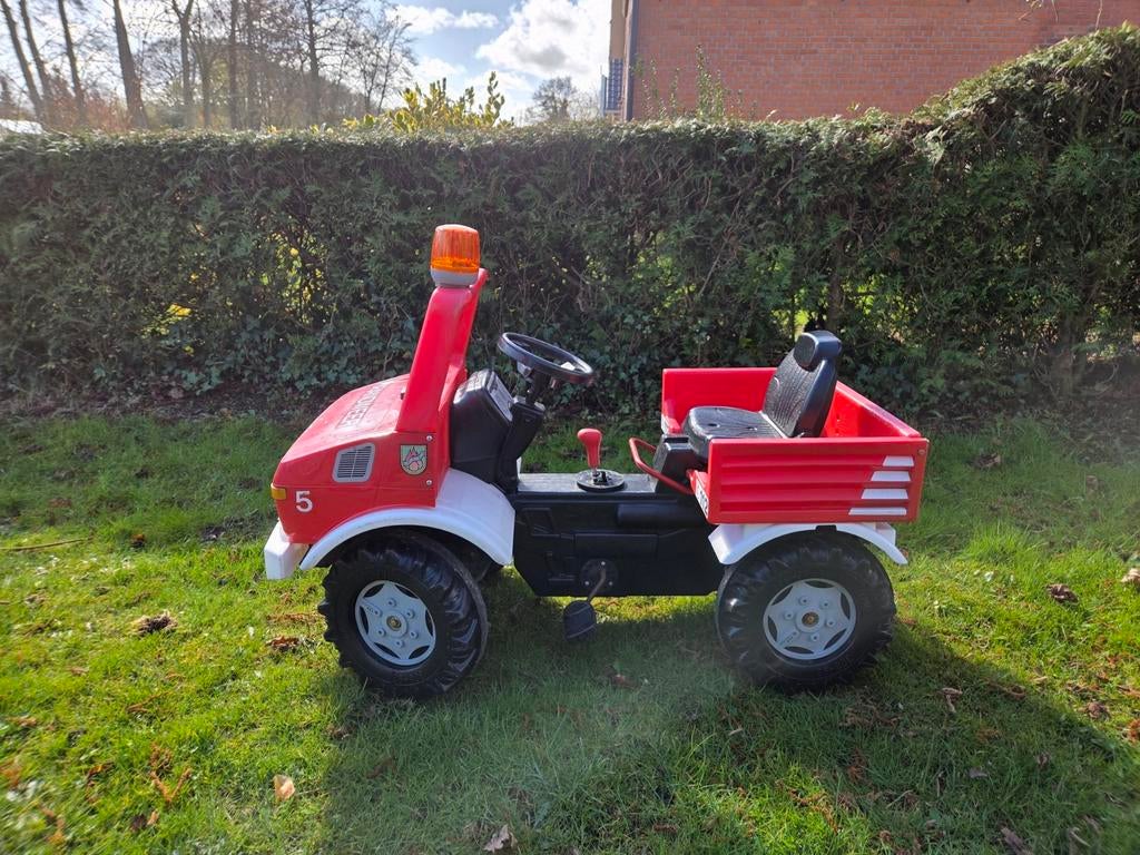 Brandweer trapauto (unimog), Kinderen en Baby's, Ophalen of Verzenden, Gebruikt, Trapvoertuig