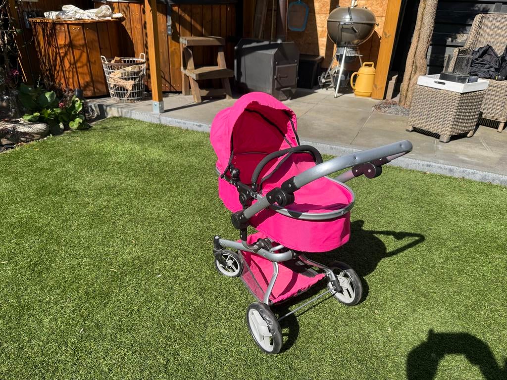 Roze kinder poppenwagen, Kinderen en Baby's, Speelgoed | Overig, Ophalen, Gebruikt, Meisje