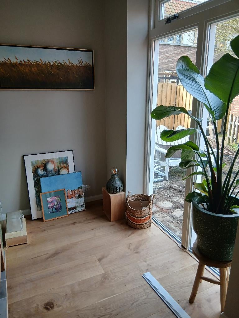 Prachtige multiplank eiken vloer 6,8 m2, Bruin, Nieuw, Minder dan 10 m², Ophalen