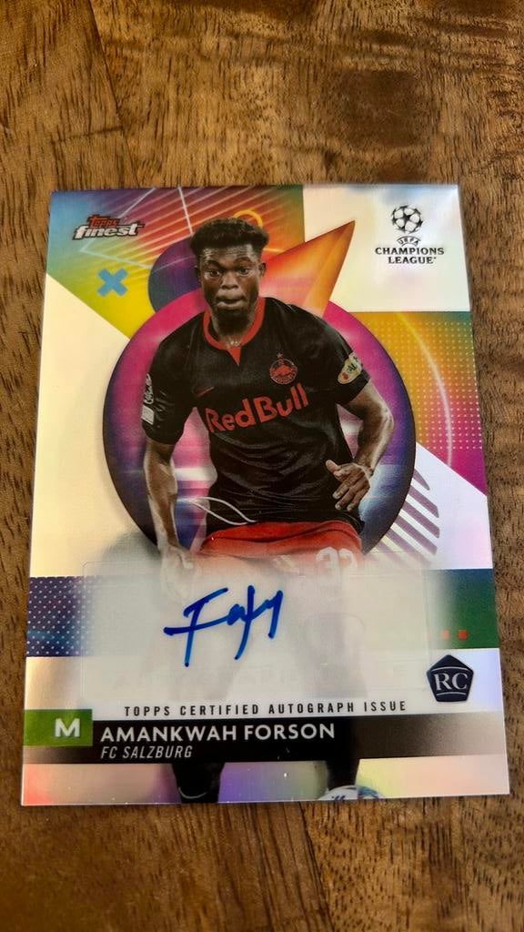 Amankwah forson RC autograph topps, Verzamelen, Sportartikelen en Voetbal, Ophalen of Verzenden, Zo goed als nieuw, Buitenlandse clubs