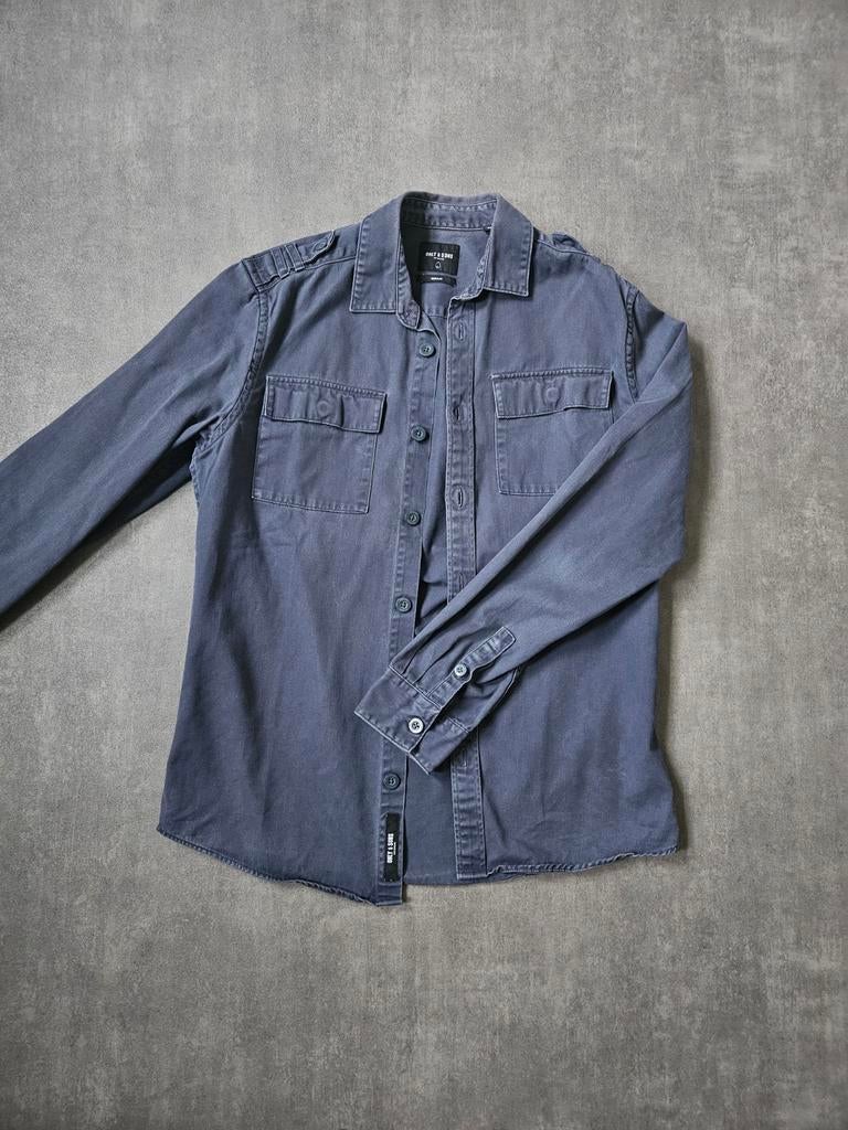 Blauwe spijkerblouse, Only & Sons, maat S, Blauw, Ophalen of Verzenden, Zo goed als nieuw, Maat 46 (S) of kleiner