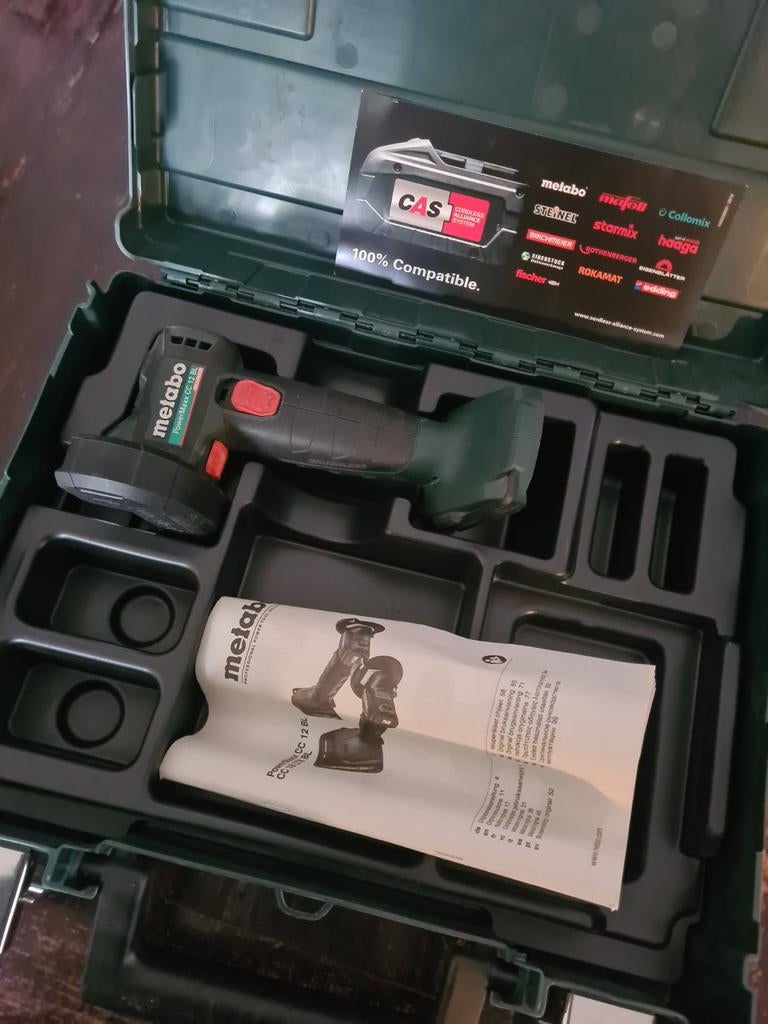 Metabo CC 12 BL. 12v Accu haakse slijper, Doe-het-zelf en Verbouw, Gereedschap | Slijpmachines, Accu haakse slijper, Powermaxx