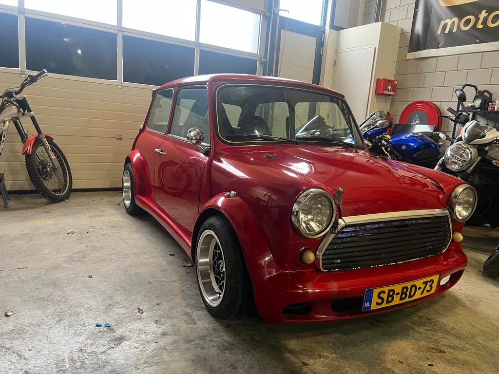 Austin Mini 1300 1.3 Cooper 1990 Rood, Auto's, Voorwielaandrijving, 4 cilinders, 61 pk, Handgeschakeld
