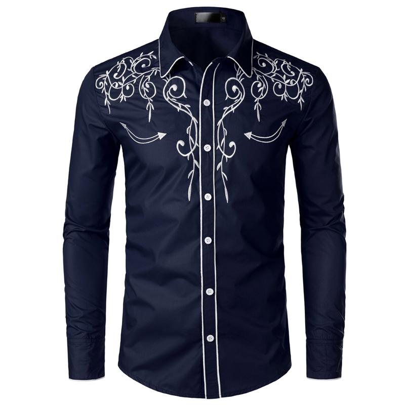 Cowboy overhemd 1 / blauw western heren mannen linedance, Kleding | Heren, Overhemden, Verzenden, Nieuw, Blauw, Overige halswijdtes