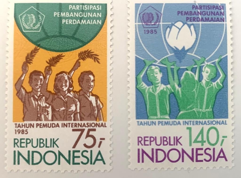 Indonesië 1985 30 Tahun konperensi  Asia Afrika (007), Ophalen of Verzenden, Postfris, Zuidoost-Azië