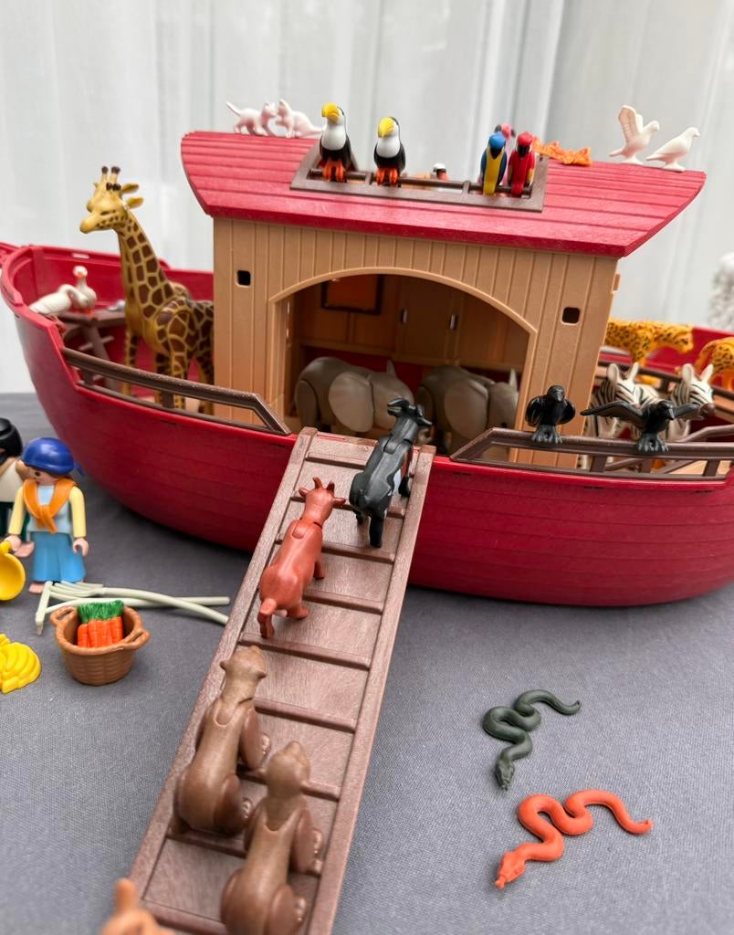 Ark van Noah 3255 met vele extra dieren, Ophalen of Verzenden, Gebruikt